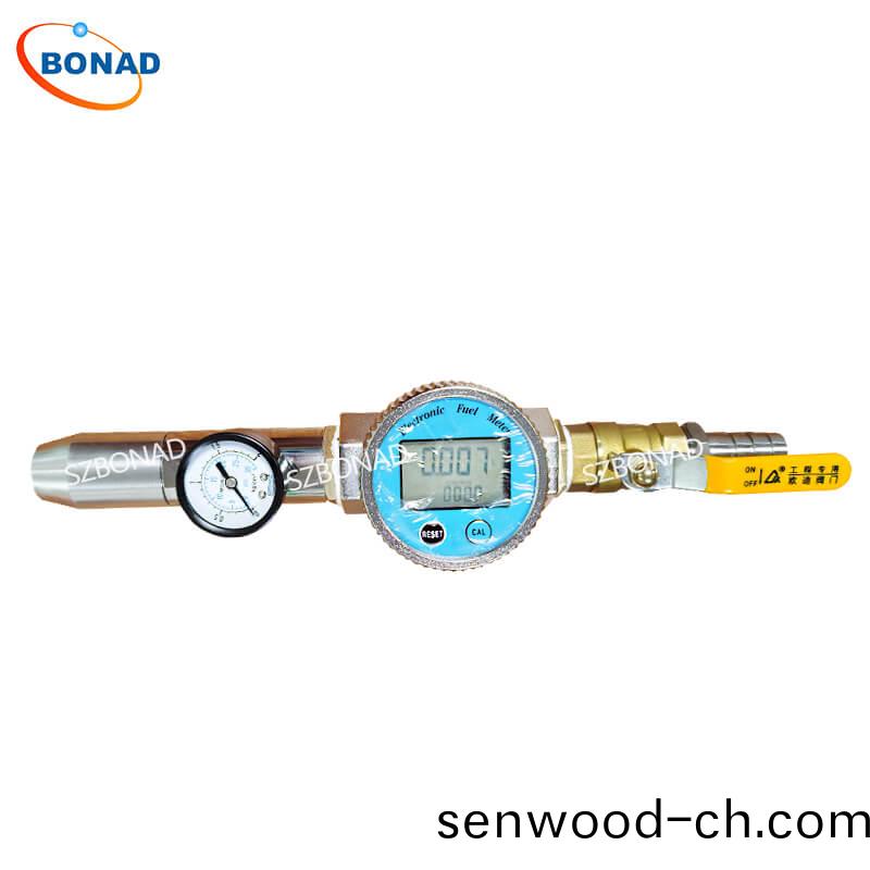 IPX5 and IPX6 water jet spray nozzle with digital flowmeter