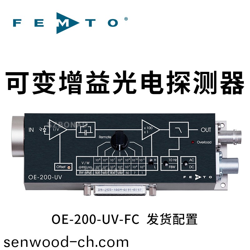 OE-200係列(lie)可變增益光(guang)接收器—快(kuai)速光功率(lv)計